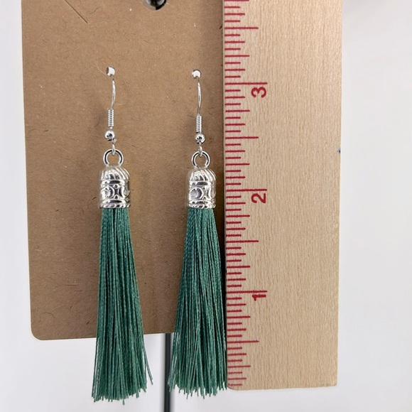Tassel / Bohemian Colorful Earrings - Picture 2 of 3